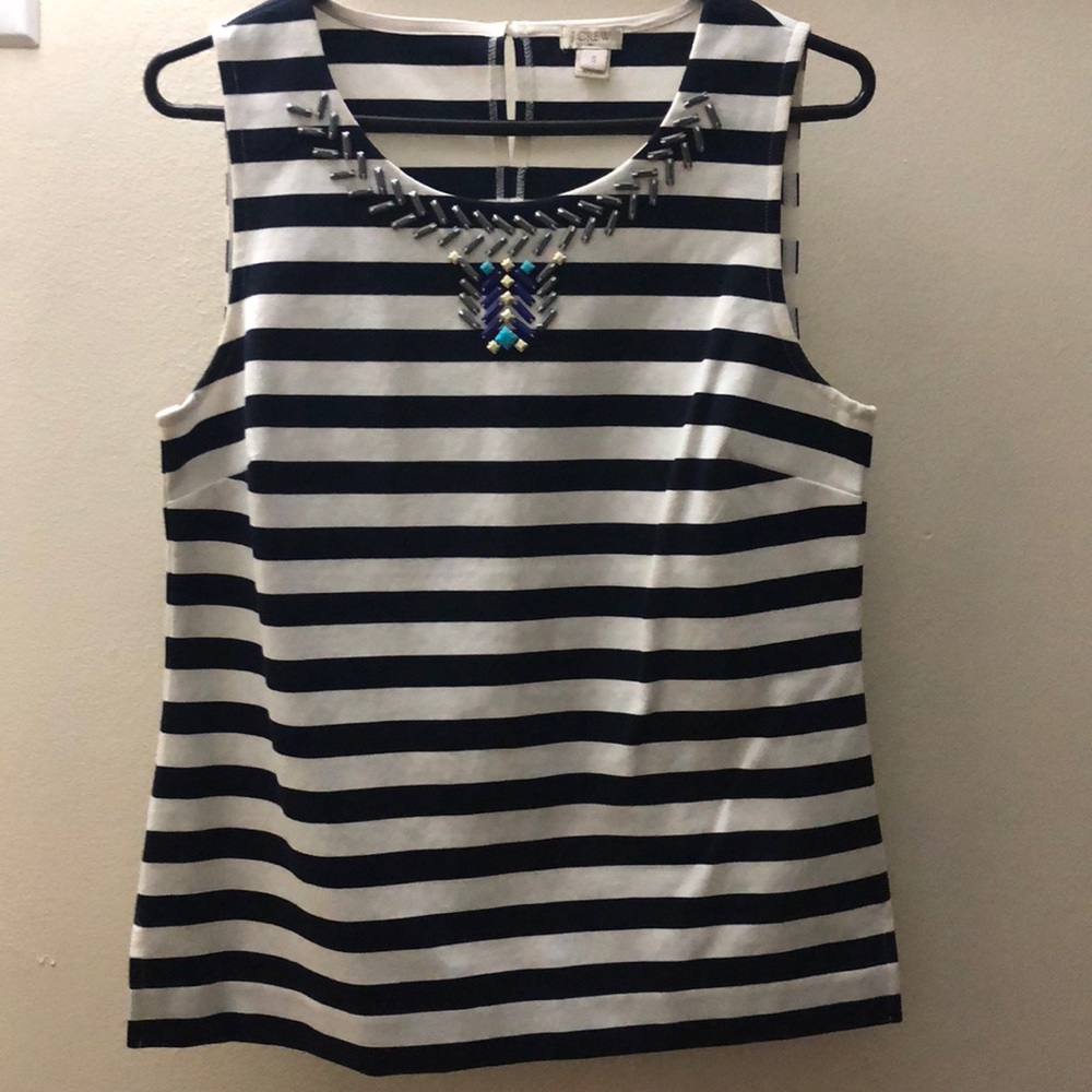Striped J Crew Top